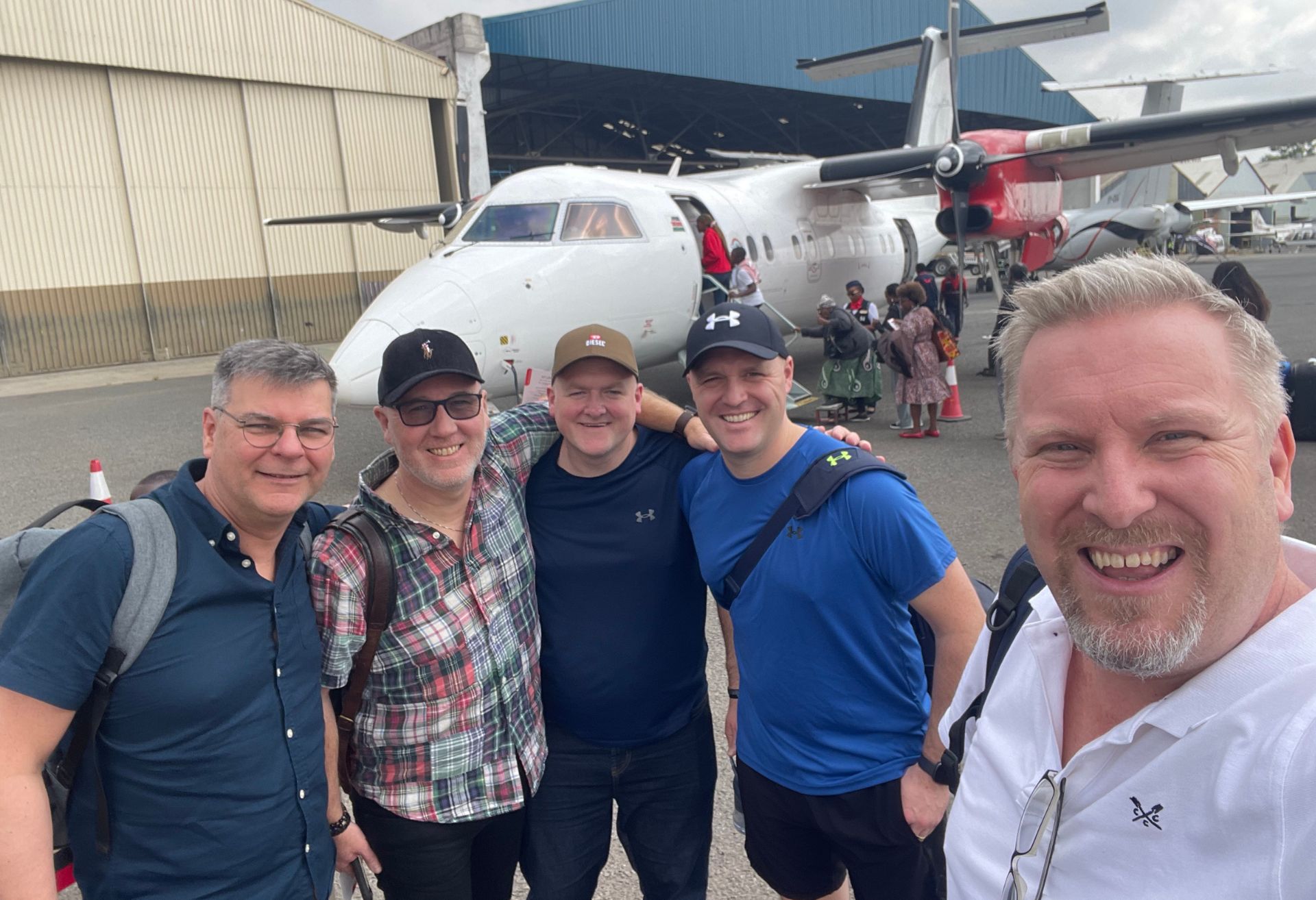 Photo of Missions team travelling by plane in Kenya